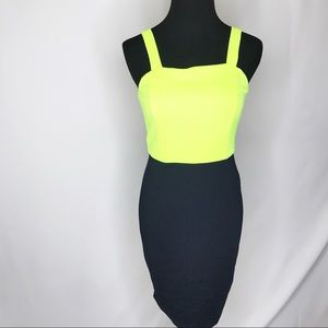 THE VANITY ROOM | Neon Colorblock Dress XS